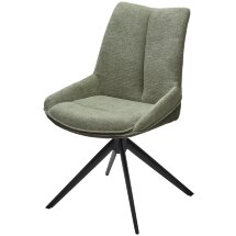 Стул OSKAR 360 град. поворот. KN01-15 Олива/ BZ1046-18 Темно-зеленый/ Черный, ®DISAUR