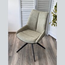 Стул OSKAR 360 град. поворот. KN01-15 Олива/ BZ1046-18 Темно-зеленый/ Черный, ®DISAUR