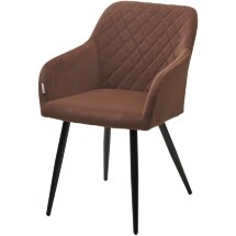 Стул BRANDY 505-11 Кофе, велюр &quot;беспальчиковый&quot; / черный каркас, М-City