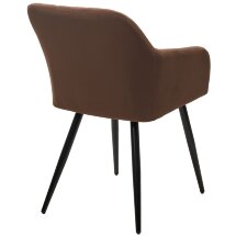 Стул BRANDY 505-11 Кофе, велюр &quot;беспальчиковый&quot; / черный каркас, М-City