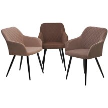 Стул BRANDY 505-11 Кофе, велюр &quot;беспальчиковый&quot; / черный каркас, М-City