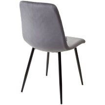 Стул DUKE BLUVEL-14 GREY, велюр / черный каркас М-City