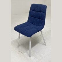 Стул CHILLI UF860-14B полночный синий, ткань/ белый каркас М-City
