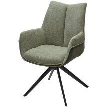 Стул PONTUS 360 град. поворот. KN01-15 Олива/ BZ1046-18 Темно-зеленый/ Черный, ®DISAUR