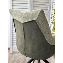 Стул PONTUS 360 град. поворот. KN01-15 Олива/ BZ1046-18 Темно-зеленый/ Черный, ®DISAUR