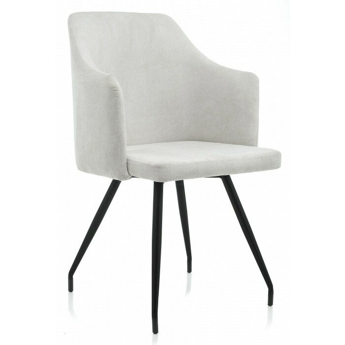 Стул на металлокаркасе Lans light grey fabric 