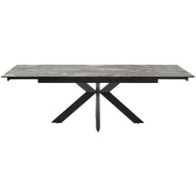 Стол BELLUNO 160 KL-176, итальянская керамика/ черный каркас, ®DISAUR
