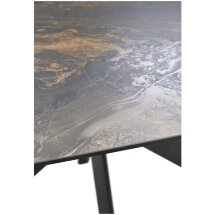 Стол BELLUNO 160 KL-176, итальянская керамика/ черный каркас, ®DISAUR