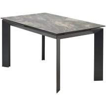 Стол CREMONA 140 KL-176, итальянская керамика/ черный каркас, ®DISAUR