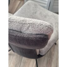 Стул NEVIS 360 град поворот с возвратом TENDER WAY80 серый, шенилл/ ODIN18 тем-серый / Черн, ®DISAUR