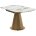 Стол TERAMO 135 GLOSS GRAND JADE SOLID CERAMIC, керамика, поворотн.механизм / Бронзовый, ®DISAUR 