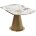 Стол TERAMO 135 GLOSS GRAND JADE SOLID CERAMIC, керамика, поворотн.механизм / Бронзовый, ®DISAUR 