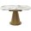 Стол TERAMO 135 GLOSS GRAND JADE SOLID CERAMIC, керамика, поворотн.механизм / Бронзовый, ®DISAUR 