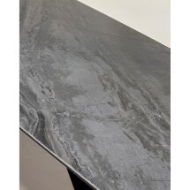 Стол МАРСЕЛЬ 220 REX 757738,  Коричнево-серый мрамор, керамика / Черный каркас М-City