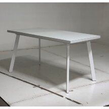 Стол ФОРЕЛ 140 Белый, стекло / Белый, М-City