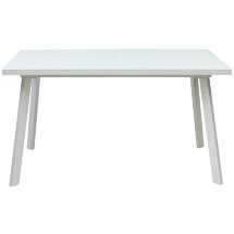 Стол ФОРЕЛ 140 Белый, стекло / Белый, М-City
