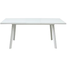 Стол ФОРЕЛ 140 Белый, стекло / Белый, М-City