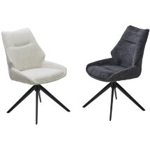 Стул OLAF 360 град. поворот. RAVEN18 Серый, ткань / Черный, ®DISAUR