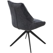 Стул OLAF 360 град. поворот. RAVEN18 Серый, ткань / Черный, ®DISAUR