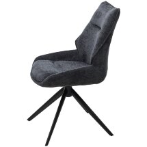 Стул OLAF 360 град. поворот. RAVEN18 Серый, ткань / Черный, ®DISAUR