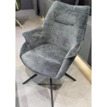 Стул OVE 360 град. поворот. RAVEN18 Серый, ткань / Черный, ®DISAUR