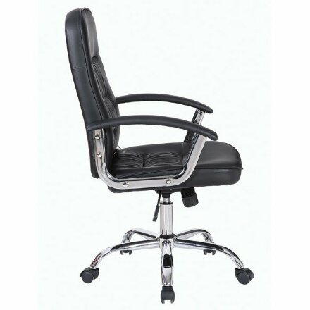 Кресло BRABIX &quot;Bit EX-550&quot;, хром, экокожа, черное, 531838 Черный