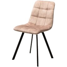 Стул CHILLI SQUARE UF912-10B античный бежевый, велюр без &quot;пальчиковый&quot;/ черный каркас М-City