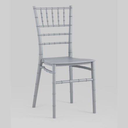 Стул Chiavari (Кьявари) пластик серебряный 