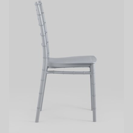 Стул Chiavari (Кьявари) пластик серебряный 