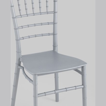 Стул Chiavari (Кьявари) пластик серебряный 