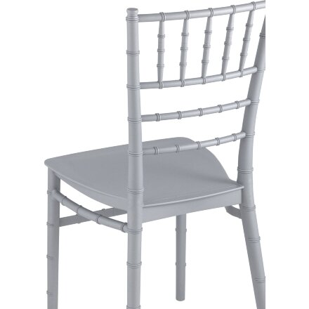 Стул Chiavari (Кьявари) пластик серебряный 