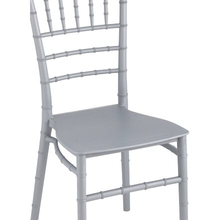 Стул Chiavari (Кьявари) пластик серебряный 