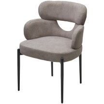 Стул VALTER AR627-11B Молочный, ткань / Черный каркас, ®DISAUR