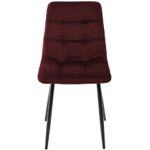 Стул CHILLI G062-36 бургунди, велюр / черный каркас М-City