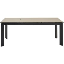 Стол CREMONA 140 TL-142, испанская керамика/ черный каркас, ®DISAUR