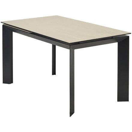 Стол CREMONA 180 TL-142, испанская керамика / черный каркас, ®DISAUR 