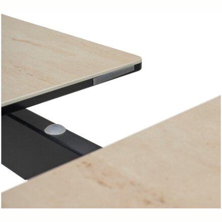 Стол CREMONA 180 TL-142, испанская керамика / черный каркас, ®DISAUR 
