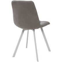 Стул CHILLI SQUARE UF860-08B серый, ткань / белый каркас М-City