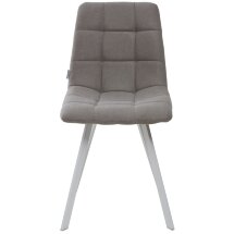 Стул CHILLI SQUARE UF860-08B серый, ткань / белый каркас М-City