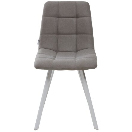 Стул CHILLI SQUARE UF860-08B серый, ткань / белый каркас М-City 