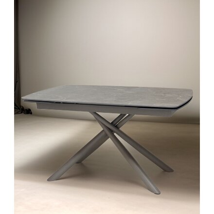 Стол RIVOLI 140 MATT LATTE STONE SOLID CERAMIC / TAUPE, ®DISAUR 