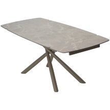 Стол RIVOLI 140 MATT LATTE STONE SOLID CERAMIC / TAUPE, ®DISAUR