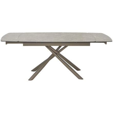 Стол RIVOLI 140 MATT LATTE STONE SOLID CERAMIC / TAUPE, ®DISAUR 