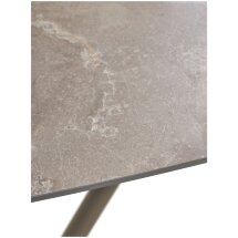 Стол RIVOLI 140 MATT LATTE STONE SOLID CERAMIC / TAUPE, ®DISAUR