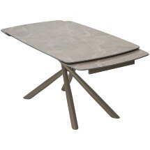 Стол RIVOLI 140 MATT LATTE STONE SOLID CERAMIC / TAUPE, ®DISAUR