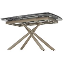 Стол RIVOLI 140 MATT LATTE STONE SOLID CERAMIC / TAUPE, ®DISAUR