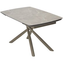 Стол RIVOLI 140 MATT LATTE STONE SOLID CERAMIC / TAUPE, ®DISAUR