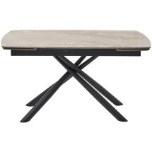 Стол RIVOLI 140 GLOSS AMBER JADE SOLID CERAMIC / BLACK, ®DISAUR