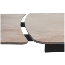 Стол RIVOLI 140 GLOSS AMBER JADE SOLID CERAMIC / BLACK, ®DISAUR