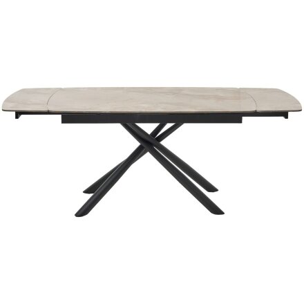 Стол RIVOLI 140 GLOSS AMBER JADE SOLID CERAMIC / BLACK, ®DISAUR 